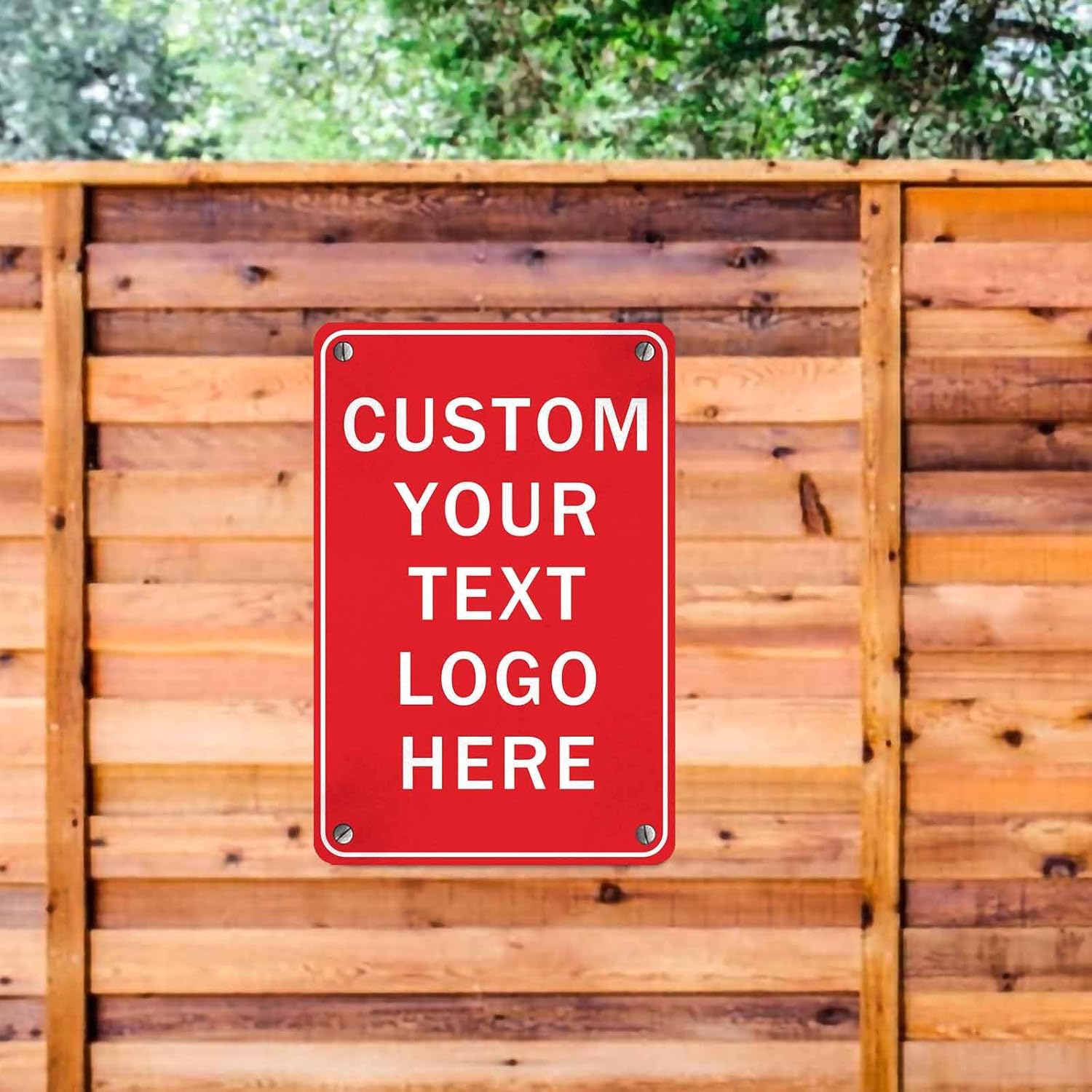 Custom Sign, Personalized Metal Signs, Customize for Office, Business, Workplace, Office, Home, Delivery Signs, Metal Sign With Your Own Image, Text,Photo, Pets, Kids Art Made in USA (Design 5)