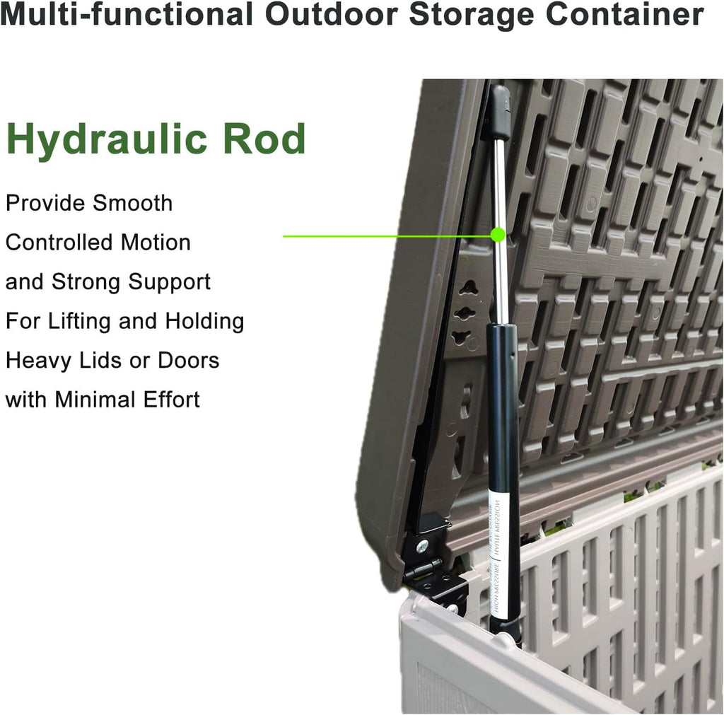 110 Gallon Large Resin Outdoor Storage Box,Waterproof Deck box for Patio Furniture,Garden Tools,Lockable Patio Storage Box,Blow-Molded HDPE