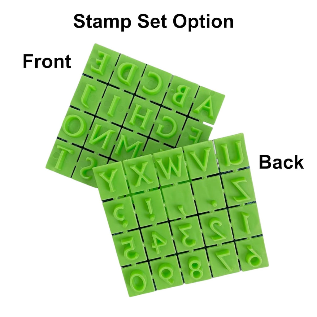 DIY Stepping Stone Kit with Color Pigment, Handprint Stepping Stone, Mother's Day Gift, Footprint Stepping Stone (8 Inch + Stamp Set, Orange)