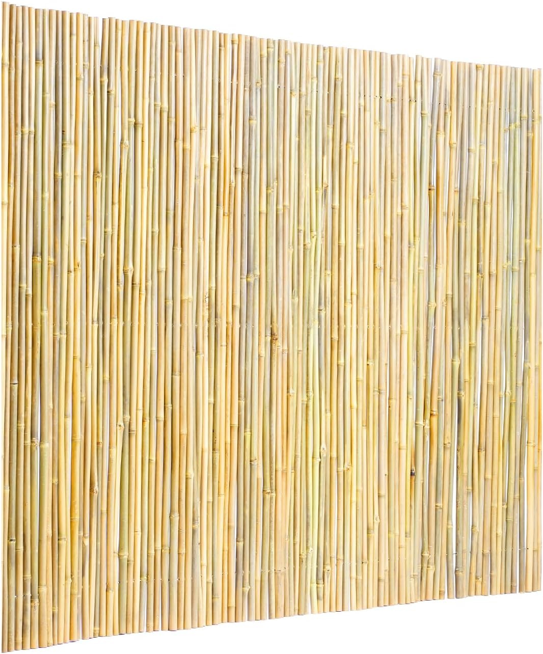 VEVOR Natural Rolled Bamboo Fence, Eco-Friendly Privacy Screen 4 ft H x 8 ft L x 0.75 in D, Decorative Bamboo Fence for Garden, Backyard, Balcony, Patio, Pool Side