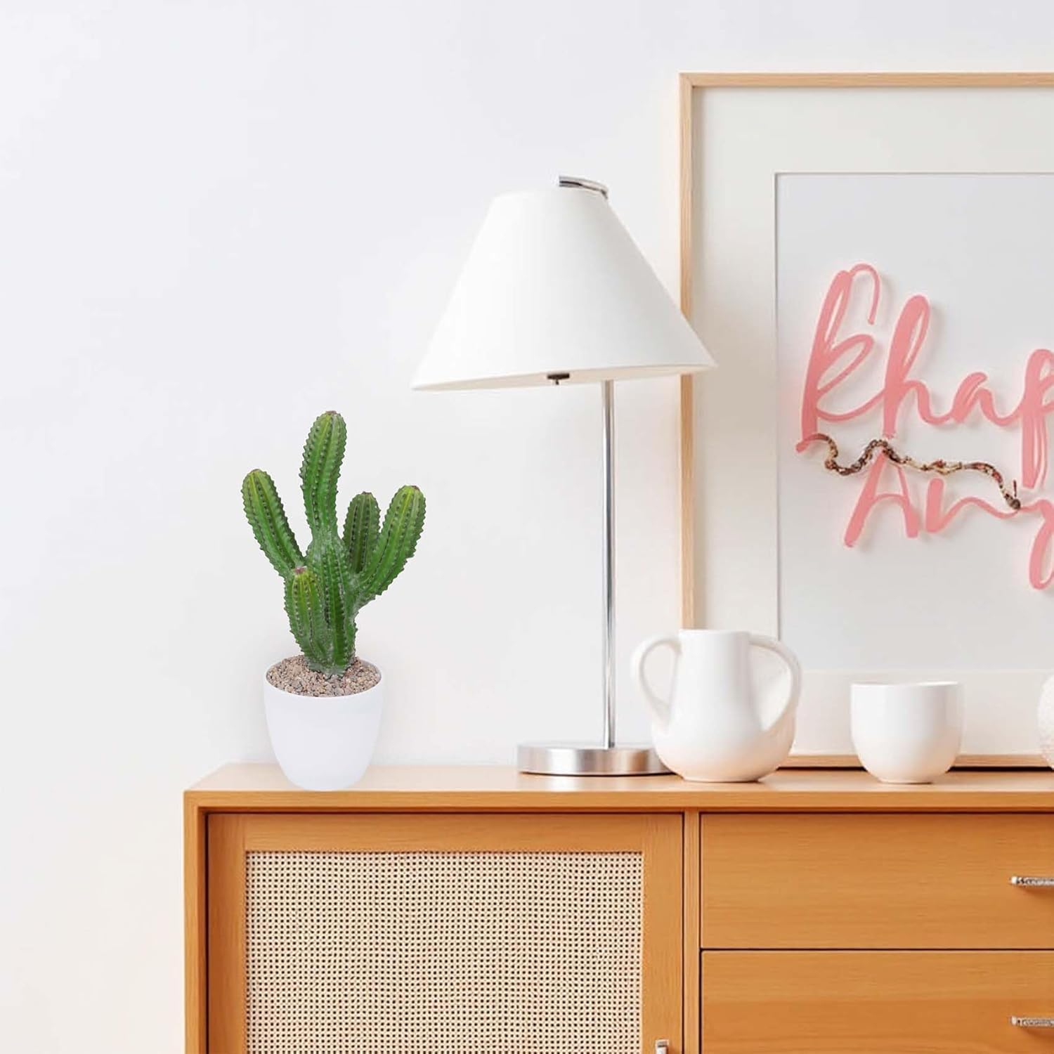 Artificial Cactus 14inch Faux Cacti Fake Succulent Plants for Indoor Outdoor Home Office Garden Decor