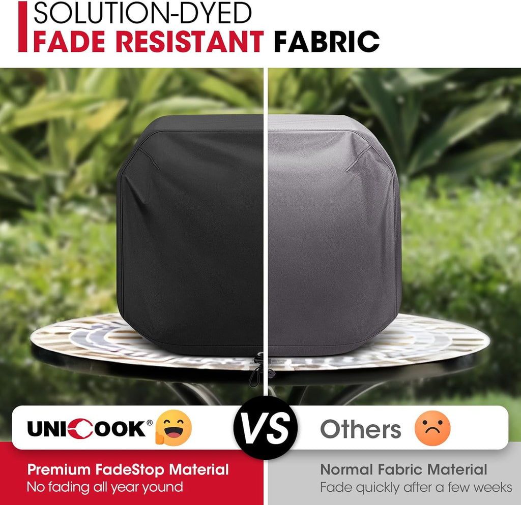 Unicook Outdoor Pizza Oven Cover Compatible with Ninja Woodfire Pizza Oven OO100 Series, Heavy Duty Waterproof Fade Resistant Dust Protector for Portable Tabletop Small BBQ Grills