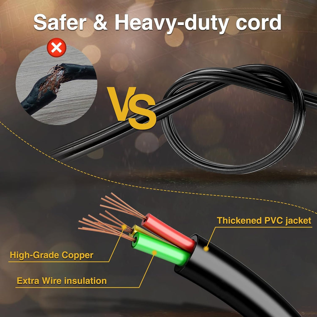 ZJOJO 50FT Outdoor String Lights, G40 Globe Outdoor Lights with 25 Shatterproof LED Bulbs 2700K,IP65 Waterproof Patio Light