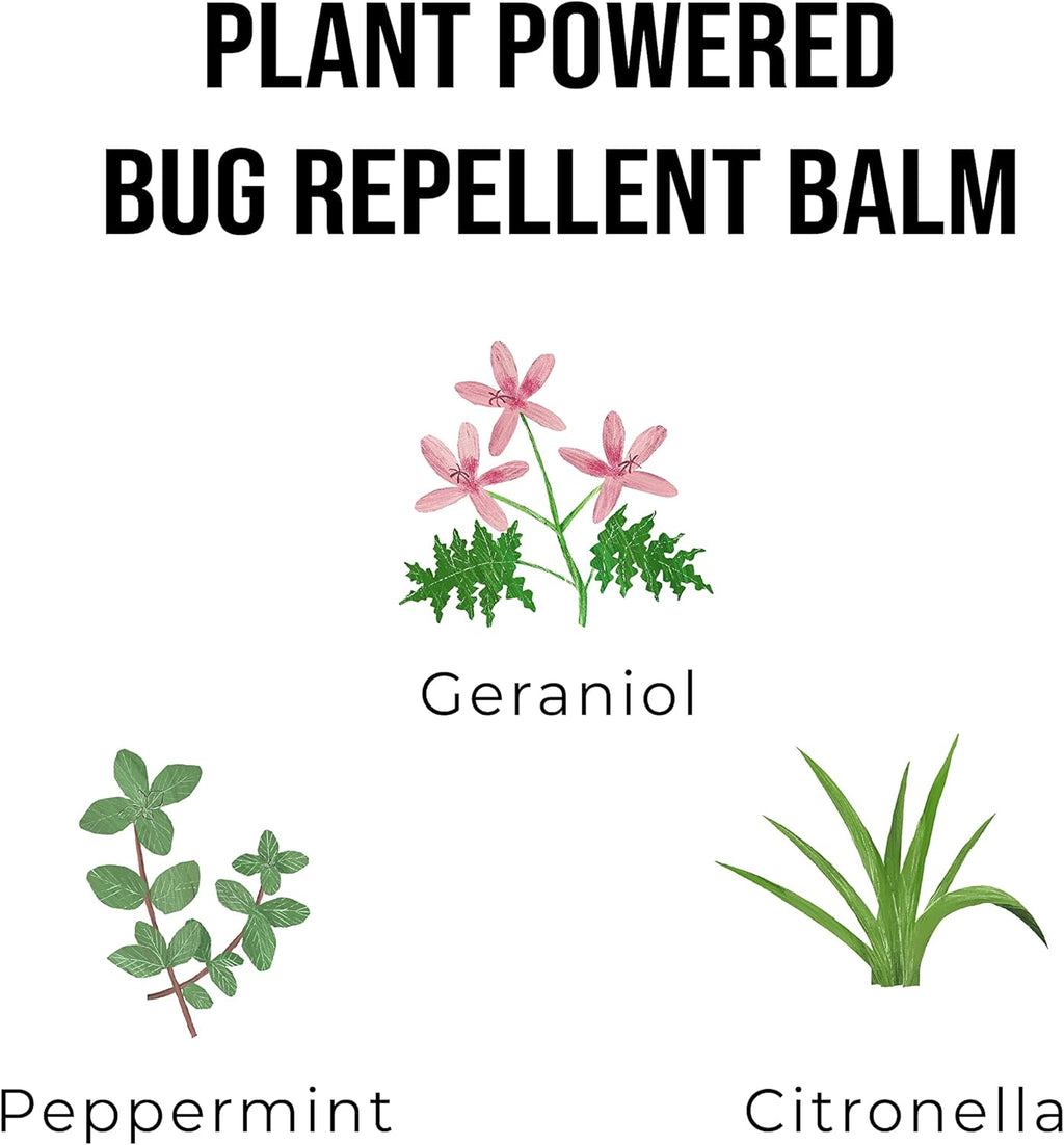 Quitch Mosquito Bug Repellent Balm, Bug Spray Alternative Insect Repellent Travel Size, DEET-Free Vacation Essentials Cruise Must Have, Natural Bug Repellent Wipes Alternative, Made in The USA