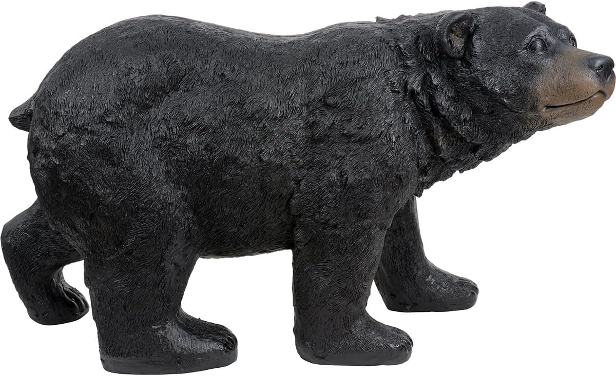 Black Forest Décor Black Bear Stroll Sculpture