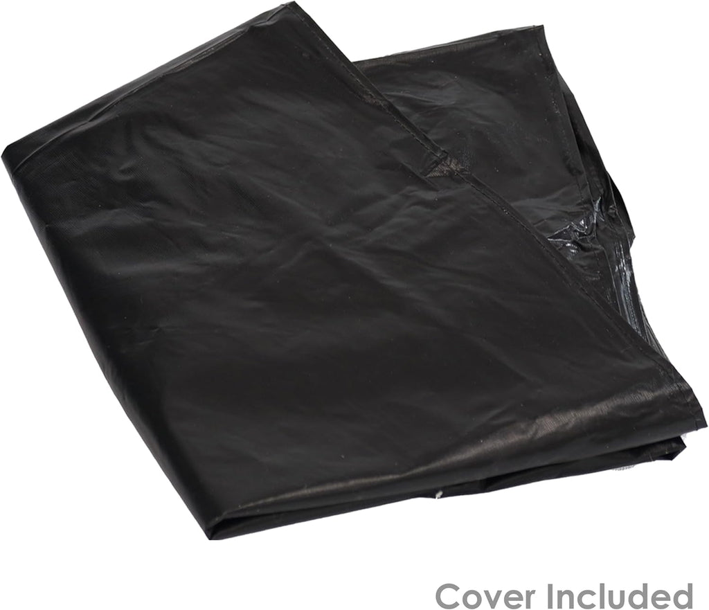 Sunnydaze 24-Inch Heavy-Duty Steel Cauldron Fire Pit - Includes Spark Screen and Protective Cover - Brushed Bronze