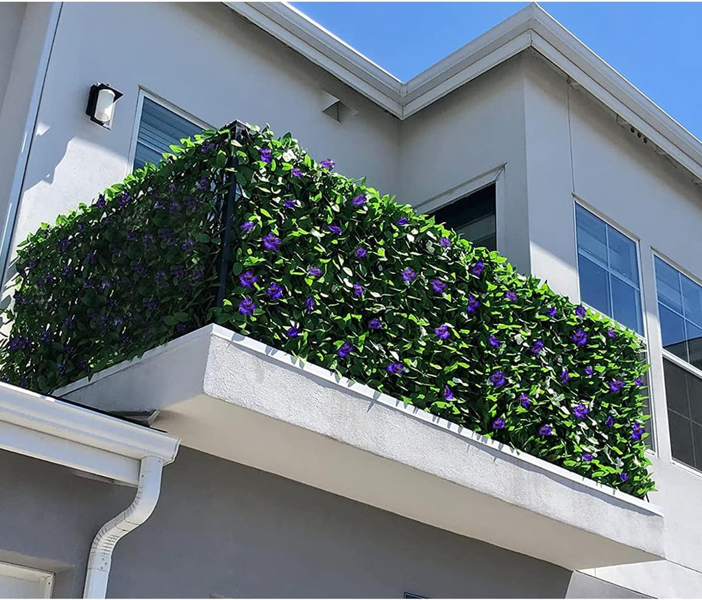 Expandable Fence Privacy Screen for Balcony Patio Outdoor,Decorative Faux Ivy Fencing Panel,Artificial Hedges (Single Sided Leaves)…3