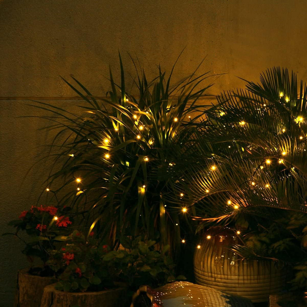 Solar String Lights 2 Pack, Outdoor Light Total 400 LED 144FT Solar Christmas Lights, 8 Modes Solar Lights Oudoor Waterproof for Tree Patio Yard Garden Christmas Parties Decoration (Warm White)