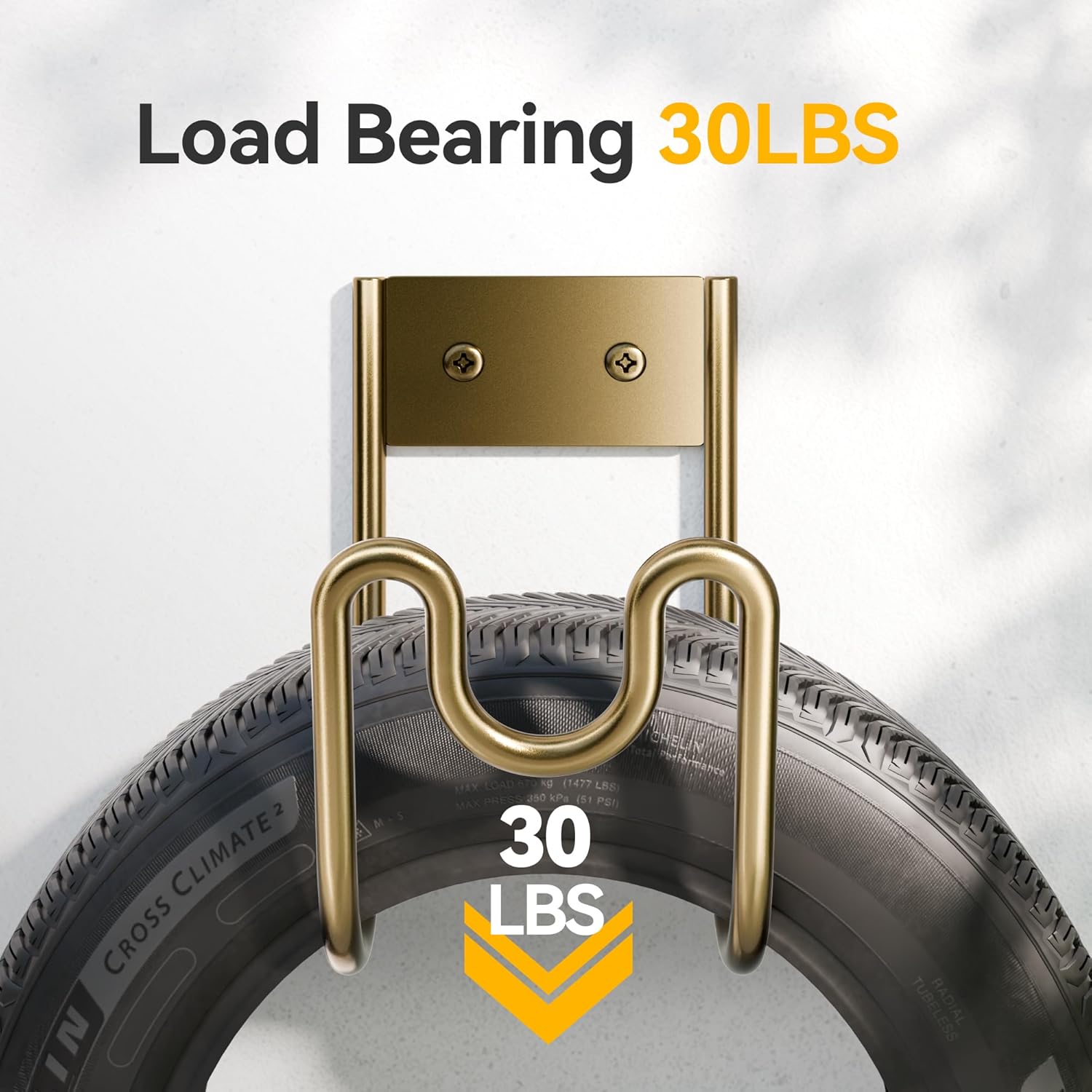 Bronze Metal Garden Hose Holder - Wall Mounted Heavy Duty Hose Hanger for Water Hose Extension Cords Vacuum Hose