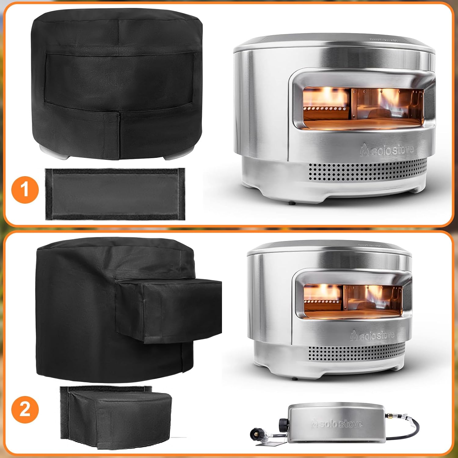 Pizza Oven Cover for Solo Stove Pi Pizza Oven, Solo Stove Pi Shelter, Waterproof Dustproof Pizza Oven Cover, Outdoor Oven Accessory