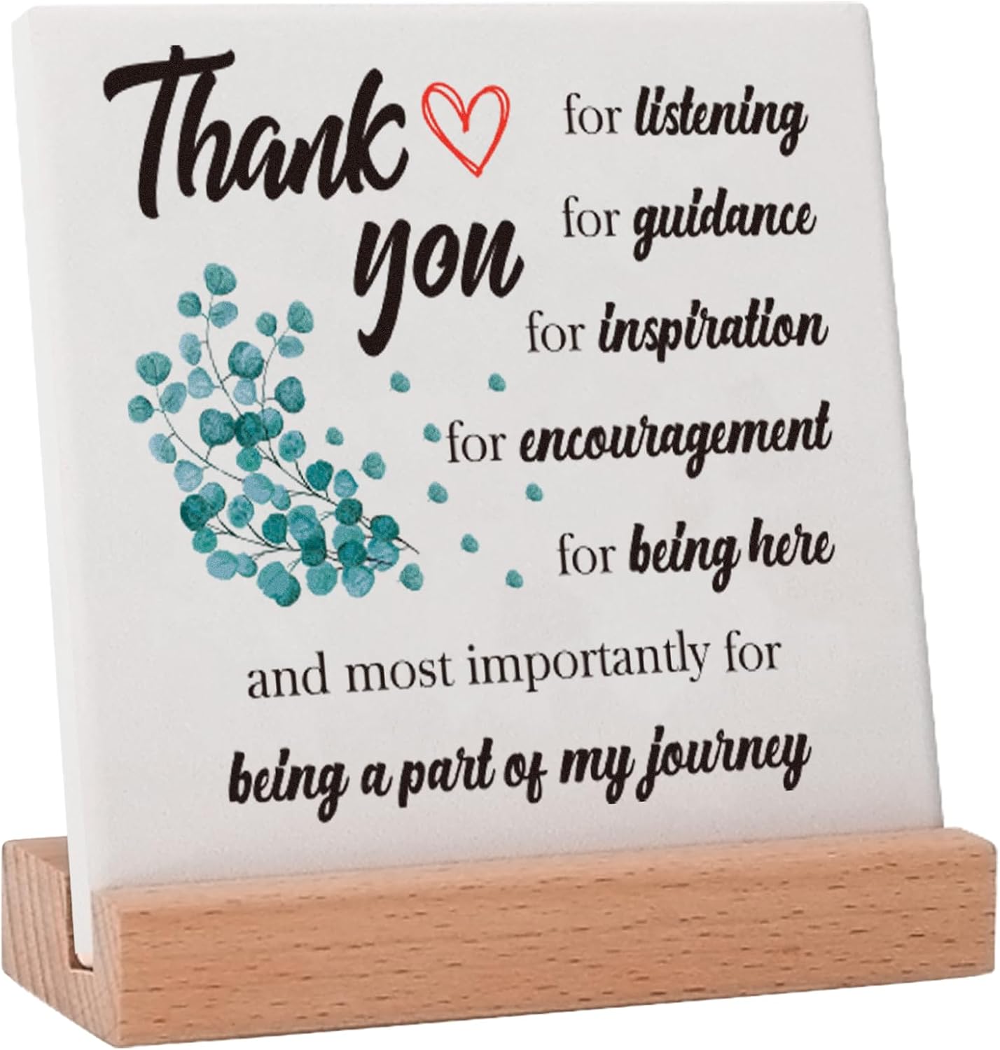 Thank You Teacher Appreciation Gifts for Mom Dad Grandma Mentor Guidance Coach Godmother, Gratitude Gifts Teacher's Day Mother's Day Gifts Father's Day Appreciation Decor Plaques