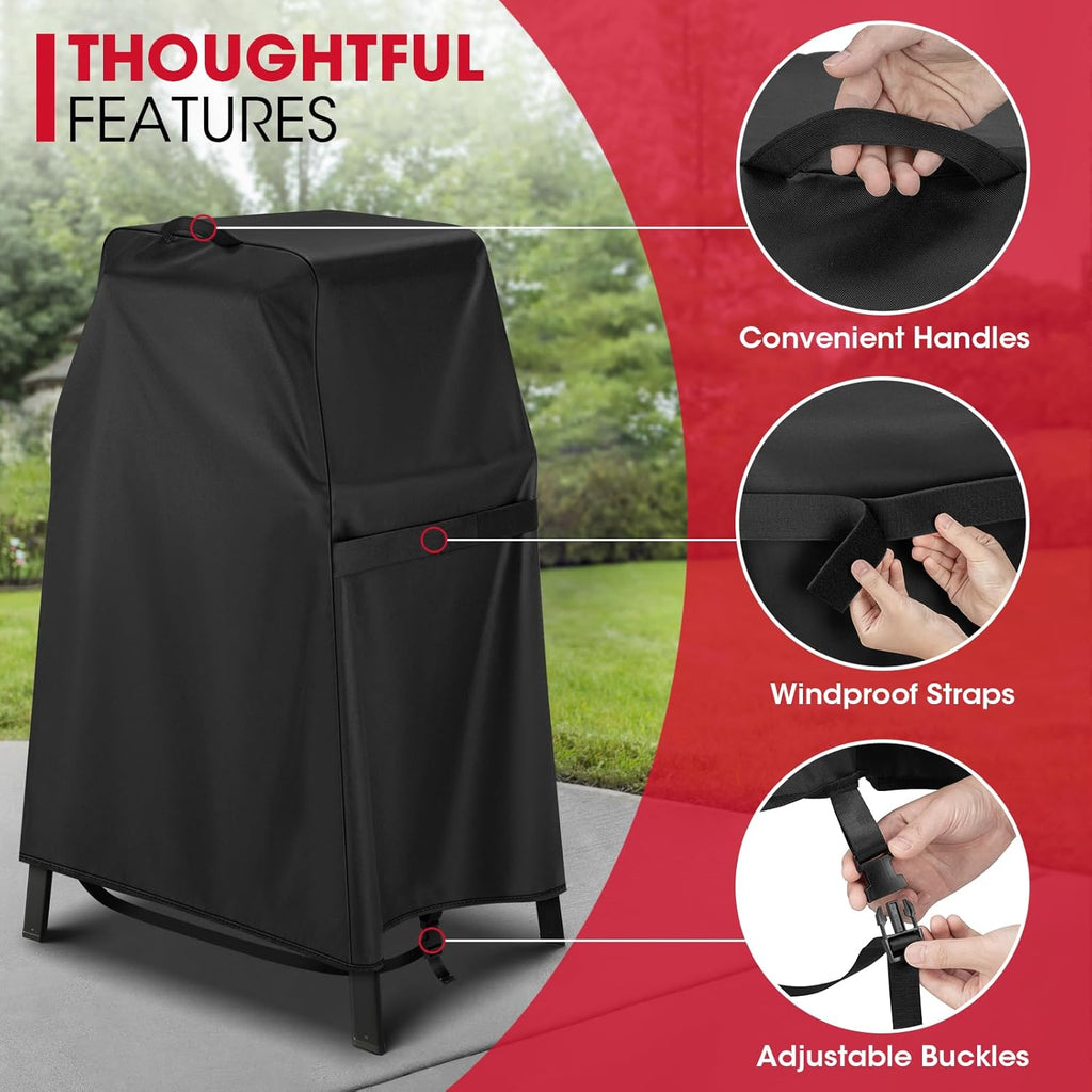 Unicook Grill Cover Compatible with Ninja Woodfire Grill OG700 OG800 OG900 OO100 Series on Outdoor Collapsible Stand or Adjustable Stand,Heavy Duty Waterproof BBQ Cover for Outdoor