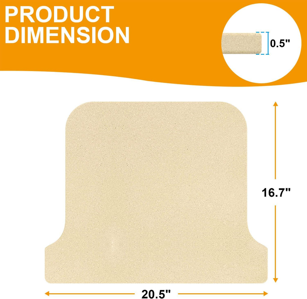 Cordierite Stone Baking Board Replacement for Ooni Koda 16 Gas Pizza Oven, Pizza Stone for Ooni Pizza Oven, Pizza Baking Board Replacement for Ooni Koda 16, Ceramic Baking Stone Accessories