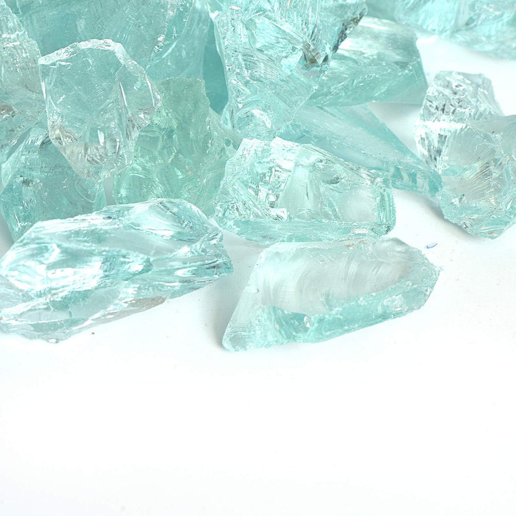 High Luster Reflective Fire Glass Gravel,Fire Gems,Fire Drops,Fire Glass Pebbles Stones Beads Chips for Fire Pit Fish Tank Aquarium Garden,1-2cm,540g/1.19lb (Water Green)