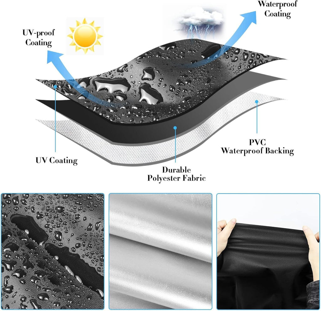 Prep Table Cover, Service Cart Cover for WEN 73009 500-Pound Service Utility Cart Waterproof Rolling Tool Carts Grill Table Covers - 42" L x 17" W x 31" H