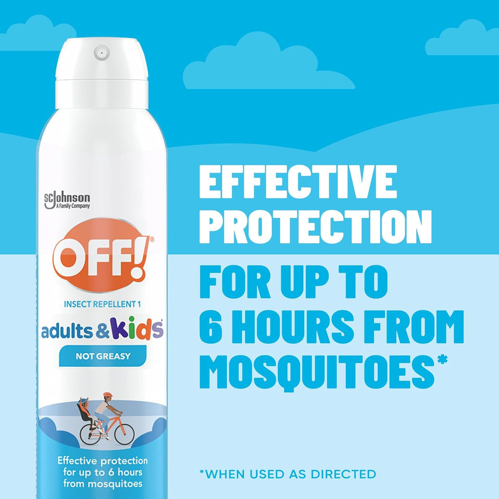 OFF! Insect Repellent Aerosol for Adults & Kids, Fragrance-Free Bug Spray for Everyday Protection from Mosquitoes and Ticks, 5 oz