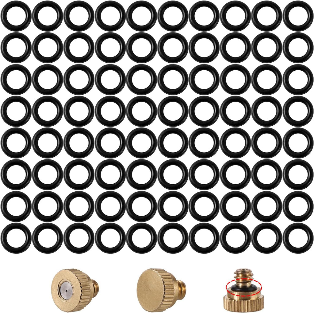100Pc Brass Misting Nozzles O Ring Outdoor Cooling System 100pc Misting Nozzle O Ring for Outdoor Cooling System