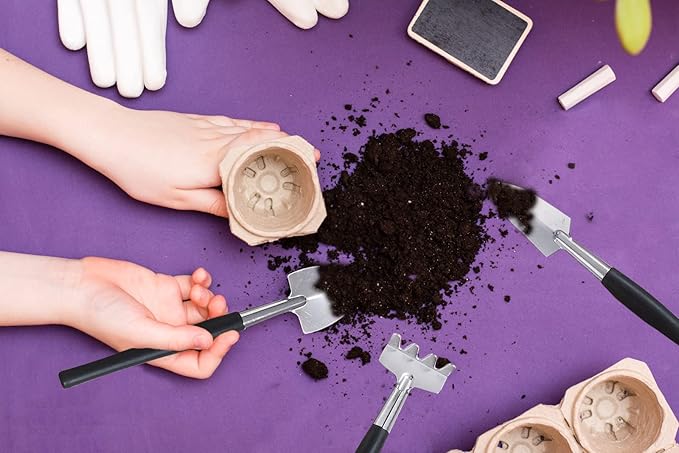 12 Pcs Succulent Tools Set Mini Transplanting Garden Tools Kit for Indoor Gardening Flower Pot Cactus Care