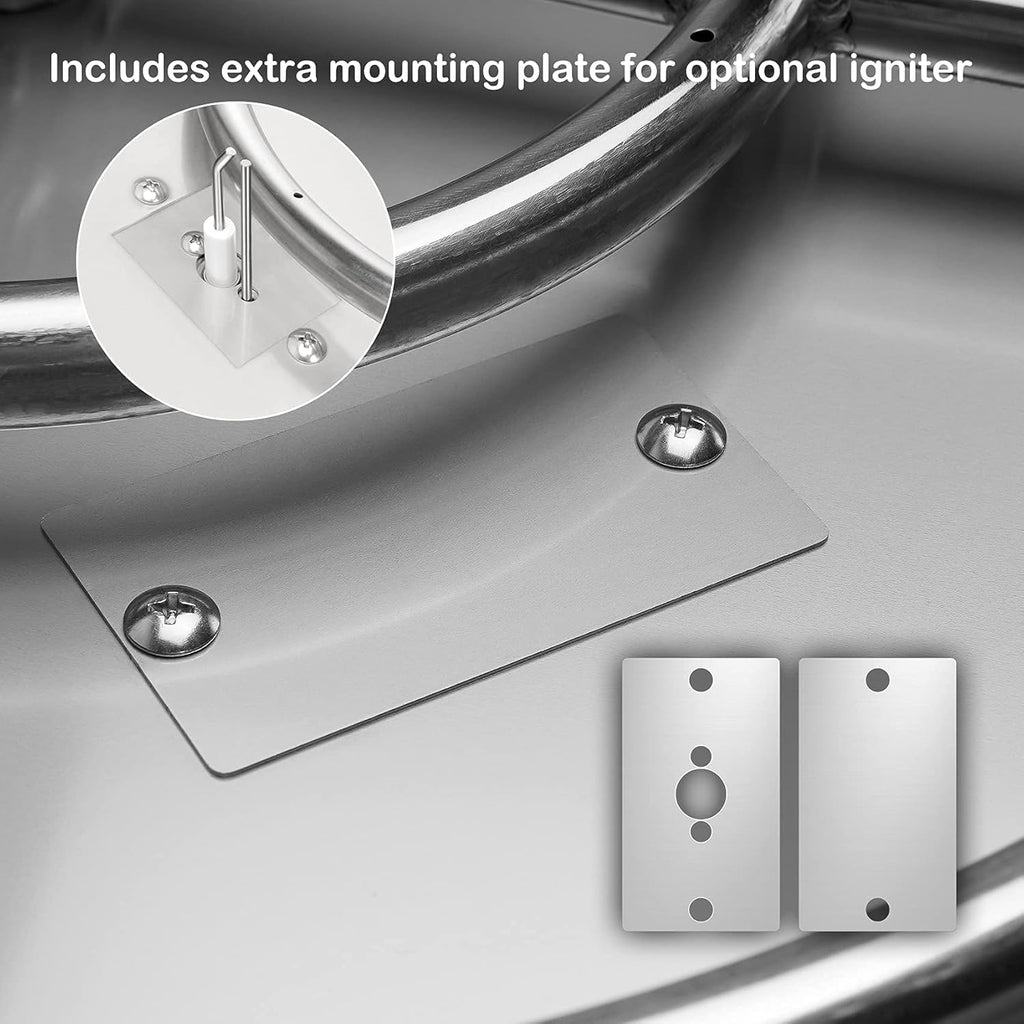 Stanbroil 25 Inch Drop-in Fire Pit Pan, Gas Fire Pit Burner Inserted for Propane & Natural Gas, BTU 147,000 Max