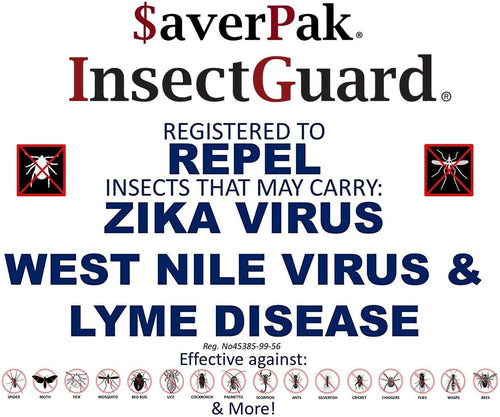 $averPak InsectGuard Permethrin Mosquitoes, Ticks and Flies Repellent & Insecticide Pump Spray (6oz) 12 Pack - Case Pack