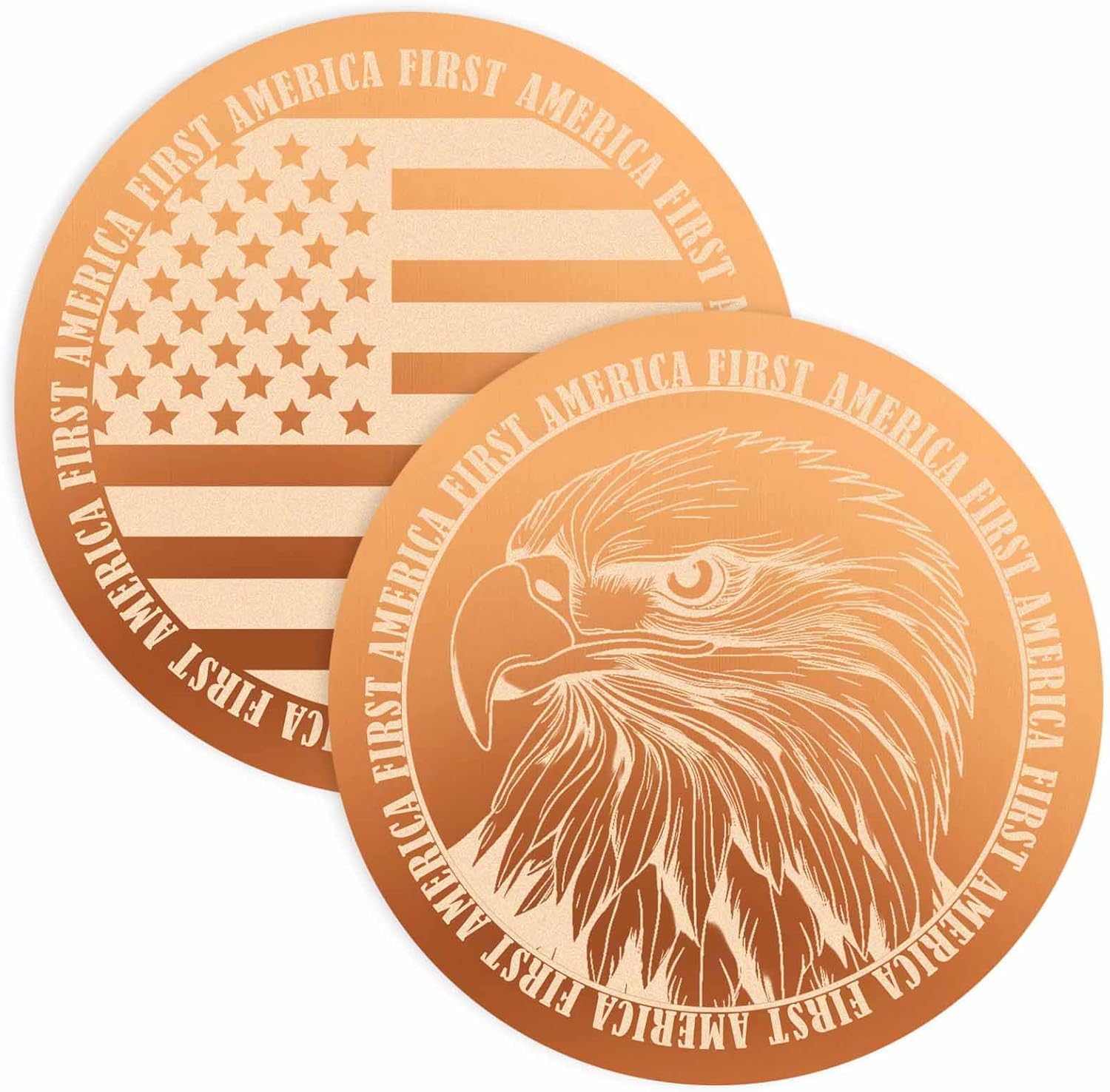 Upgraded 0.6mm/0.02in Bird Bath Copper Disk, Double Sided Frosted Pattern Copper Cleaning Disk, High Pure Copper Cleaner, Safe Clean Disc for Outdoor Birdbaths Bowl, All Season (2 PCS)