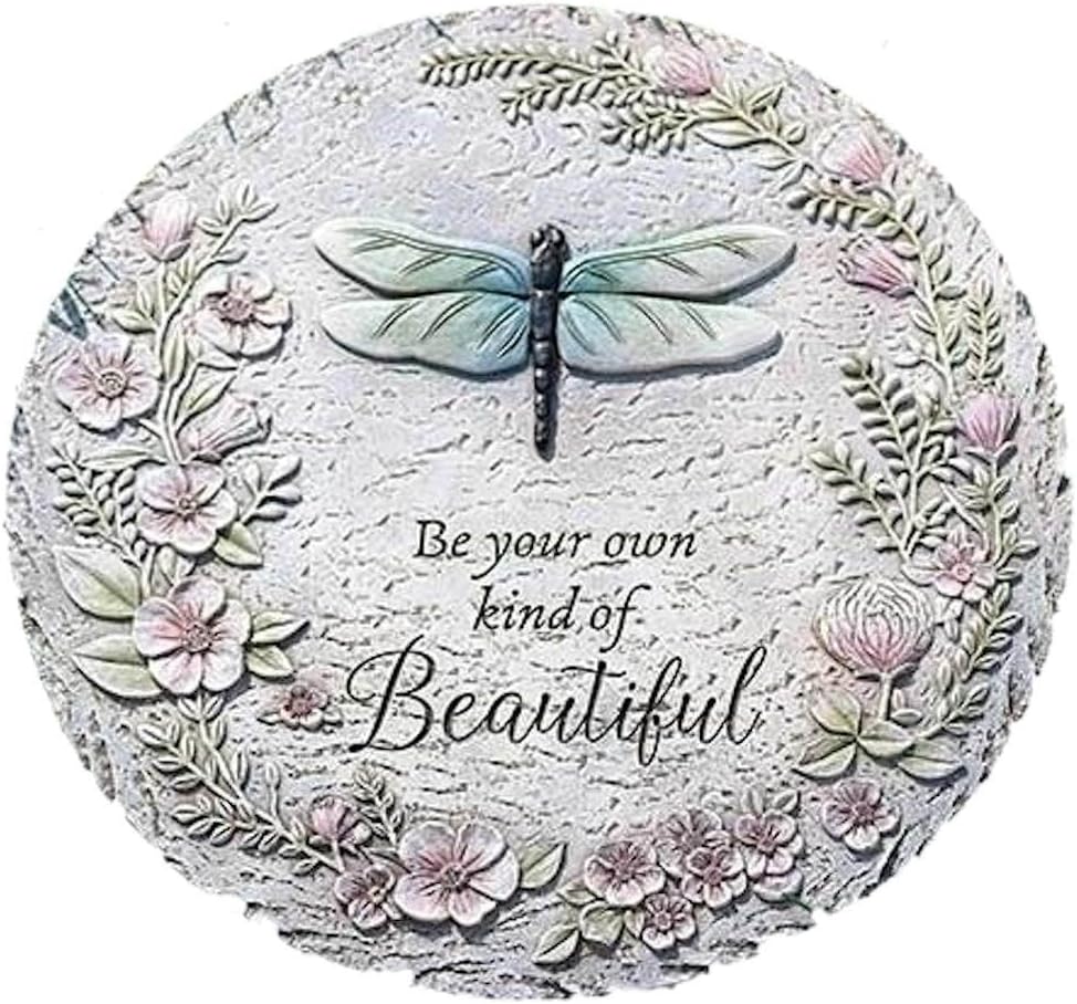 Roman Giftware Inc., Garden Collection, 11.75" D Dragonfly Stepping,Religious, Inspirational, Durable (1x11x11)