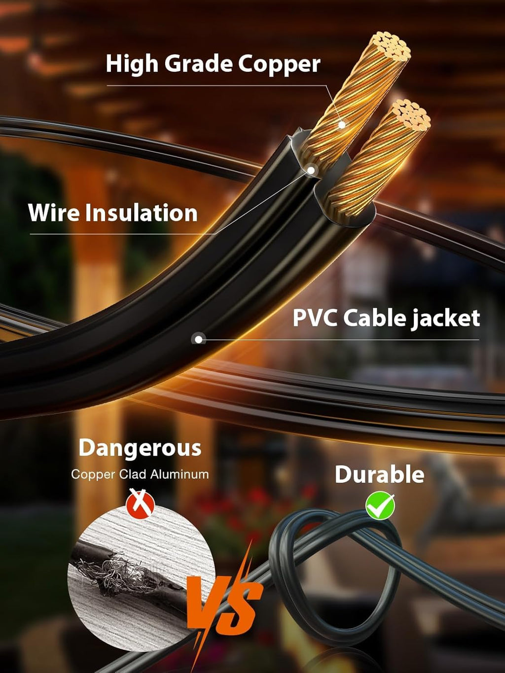 addlon 150 FT (3x50FT) Outdoor String Lights,Waterproof Patio Lights ETL Listed with 45+3 Shatterproof Dimmable ST38 LED Bulbs,2200K Connectable Outdoor Lighting for Backyard Bistro Garden