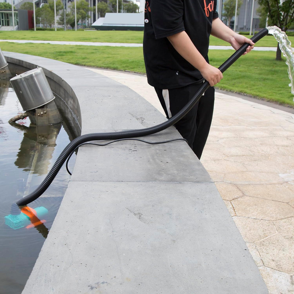 1/10HP Pond Pump, 1400GPH Waterfall Pump with Protective Mesh Filter for Koi Pond Pool Waterfall Fountains Fish Tank and Aquarium…