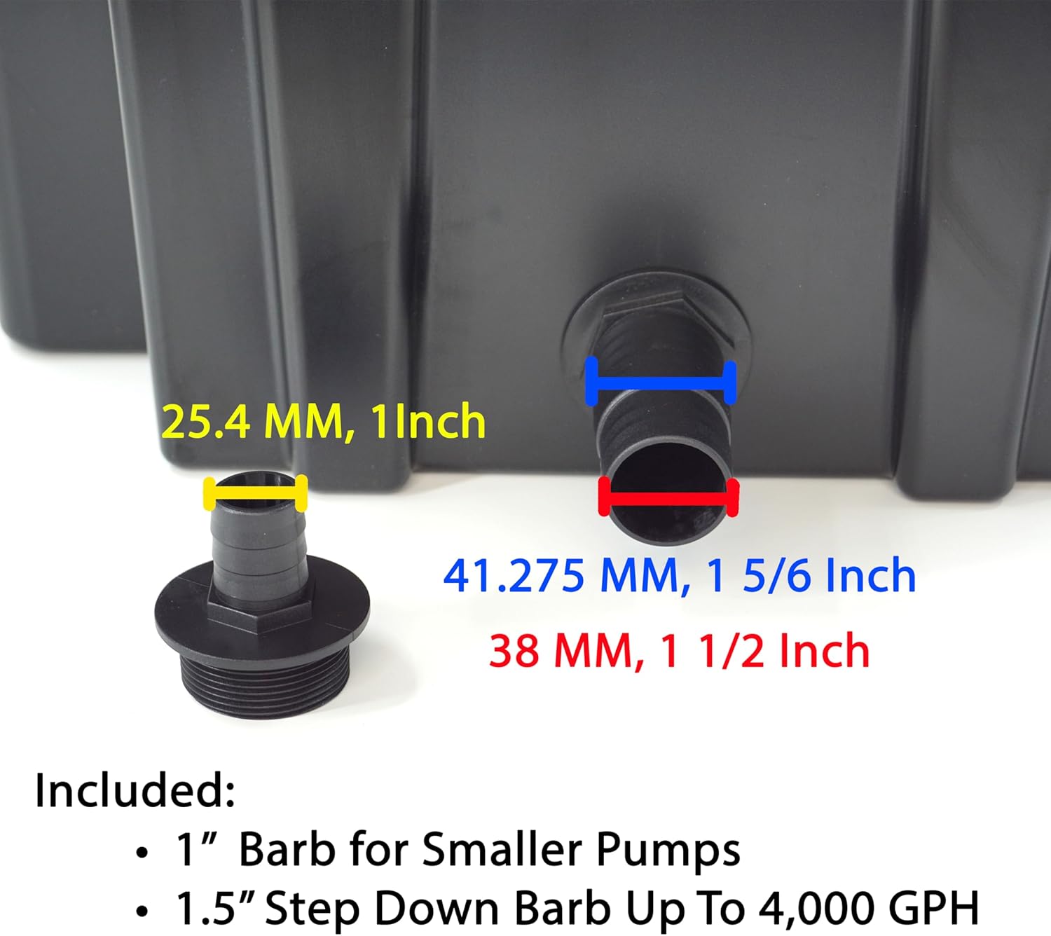 HALF OFF PONDS 16-Inch Filtering Waterfall Spillway for Ponds and Waterfall Streams up to 4,000 gallons. Includes Filter Media