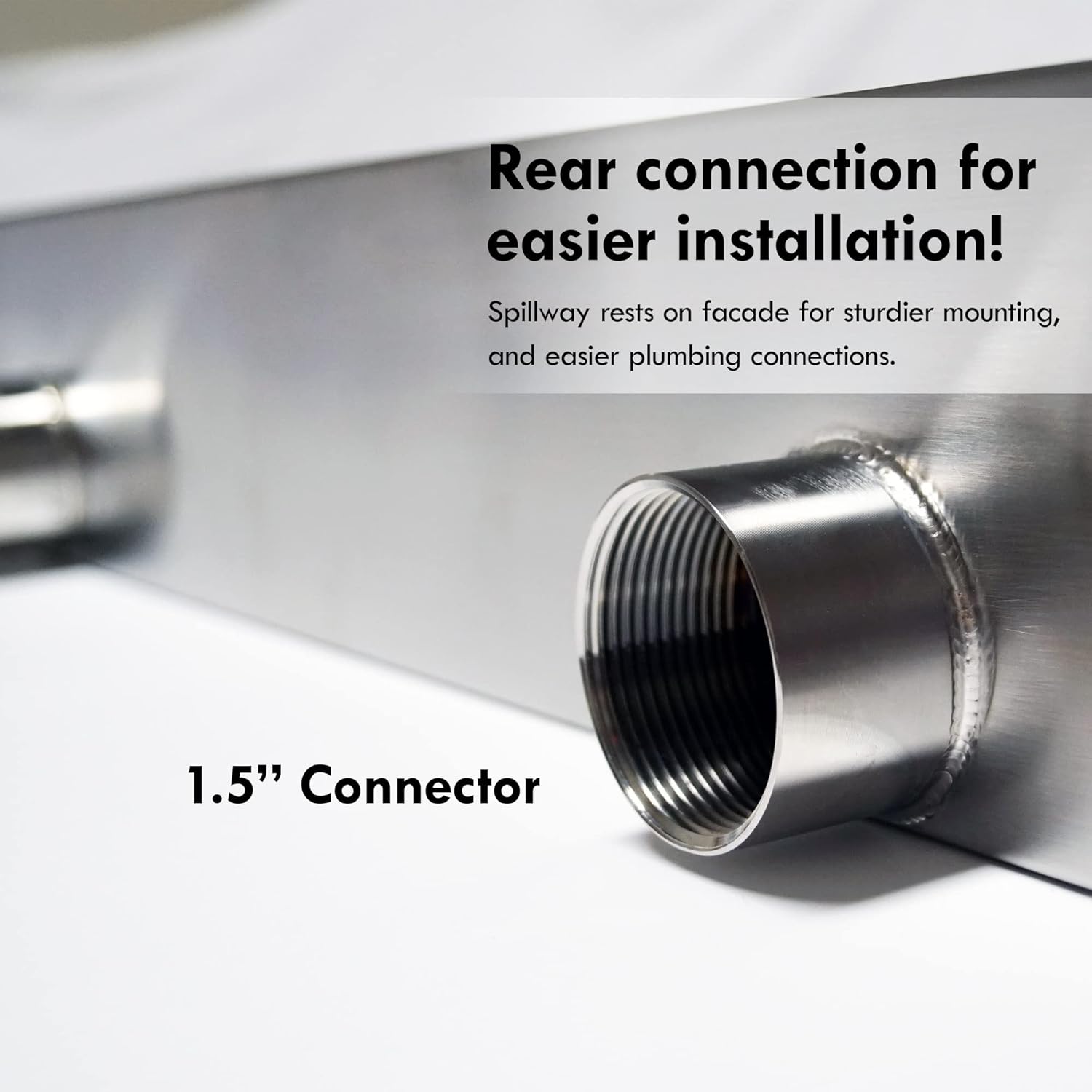 HALF OFF PONDS Steel Elegance 24" Stainless Steel Spillway - STE24-HOP