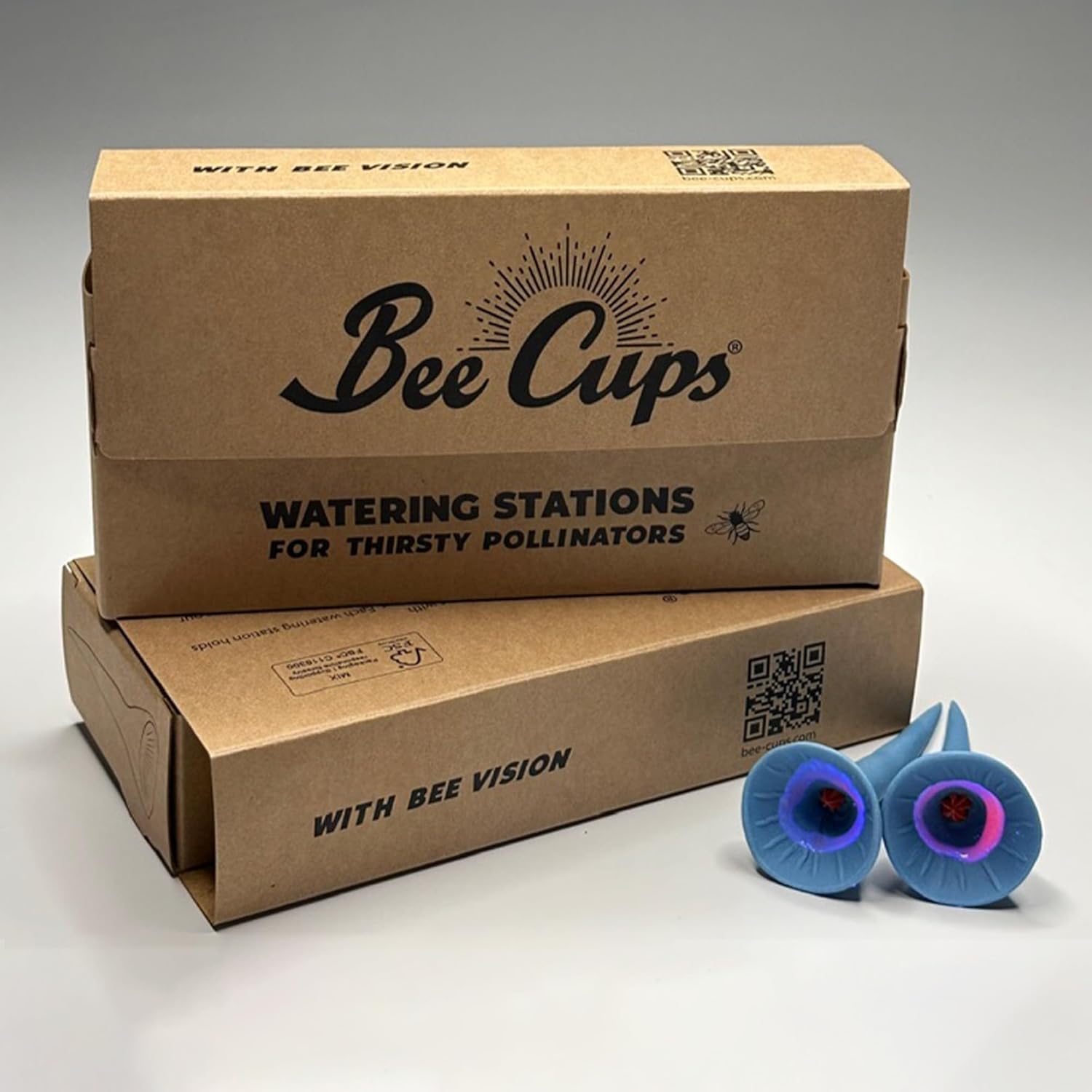 5 Pack, Bee Watering Station, 100% Handmade Porcelain, Bee and Butterfly Feeder for Garden, Outdoor Feeders for Thirsty Pollinators, Plastic Free, Bee Attracting Glaze (5, Morning Glory)