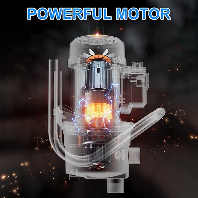 1.6 HP Portable Water Transfer Pump 1500 GPH Electric Shallow Well Pump Garden Booster Pumps for Draining Irrigation Lawn Farm Water Removal