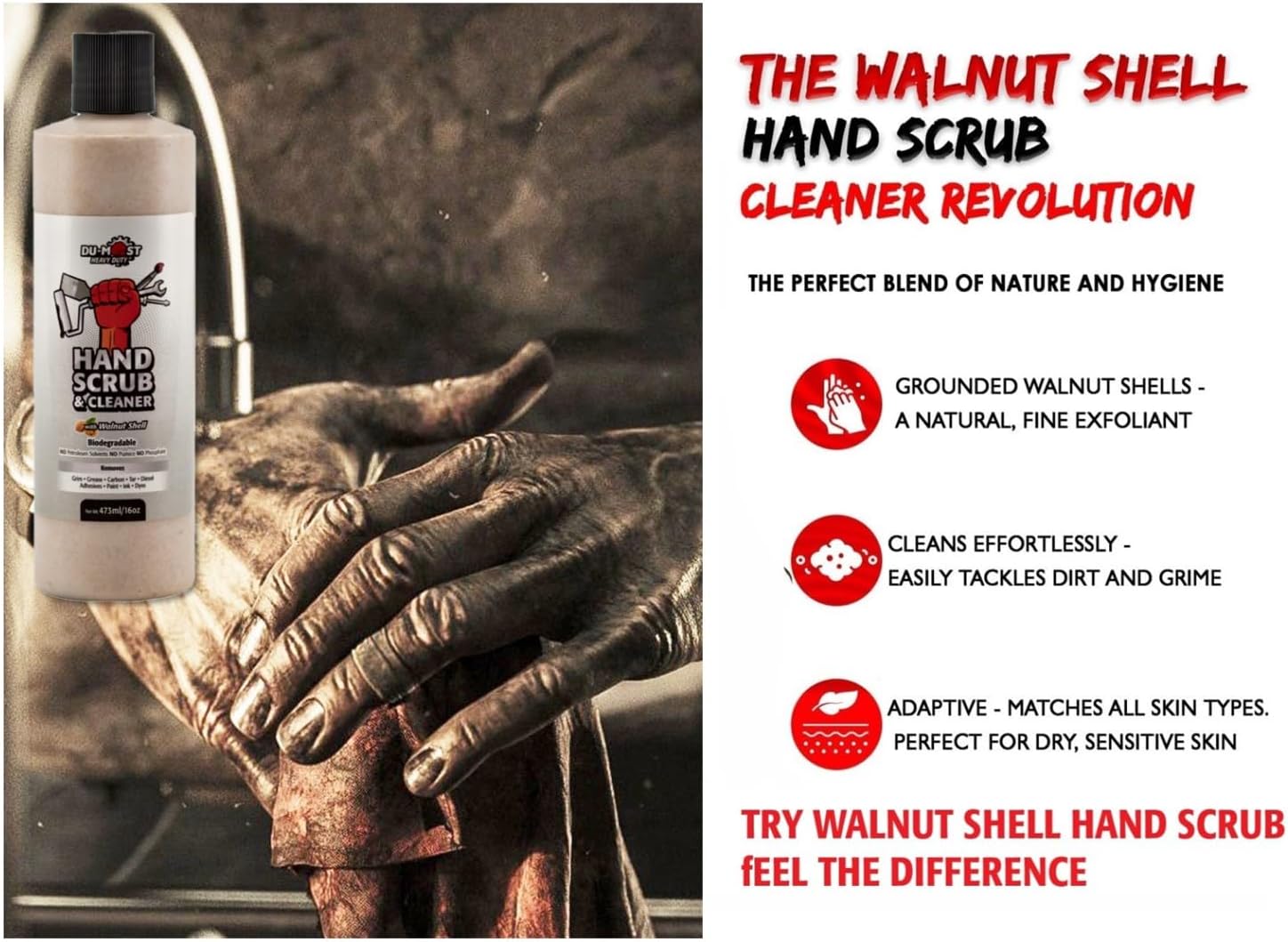 FIMCO 5303644 (15-SP-GS) 15 Gallon Value Spot Sprayer 1.0 GPM Bundle with DU-Most Heavy-Duty Walnut Hand Scrub & Cleaner, 16oz