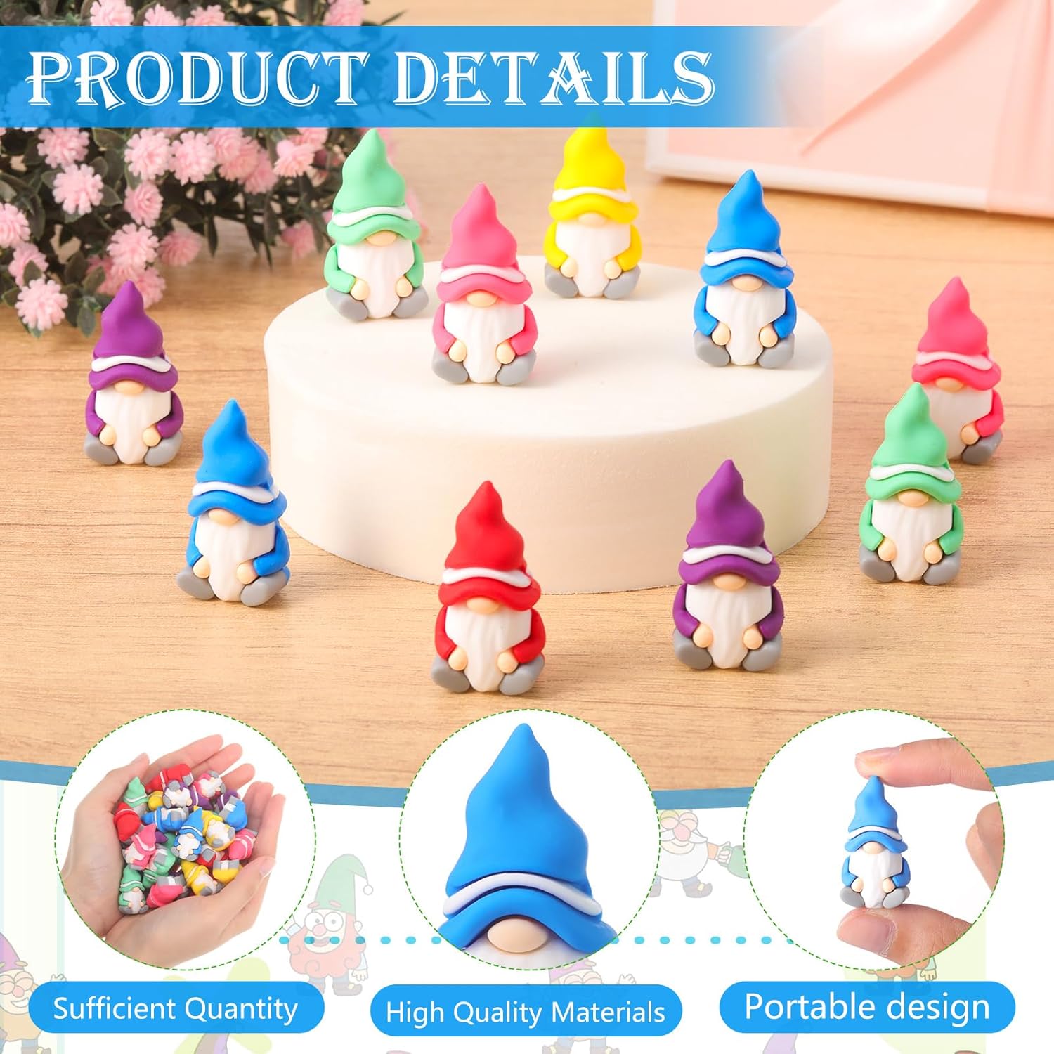 15 Pcs Mini Gnomes Figurines Tiny Fairy Resin Gnomes Statue Garden Bulk for Goody Bag Stuffers Filler Party Favors Gifts Decor Dwarf Statues Garden Dollhouse Micro Landscape Accessories