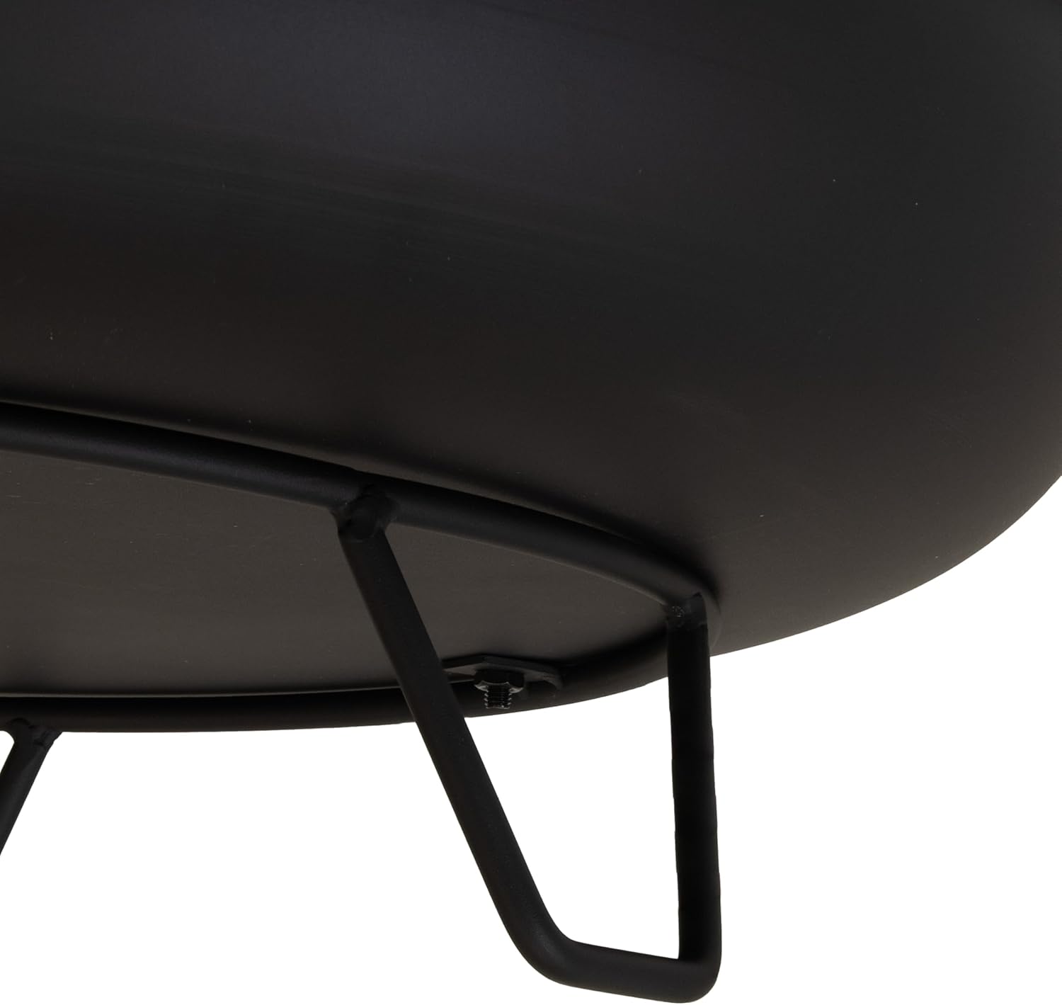 Sunnydaze 23-Inch Small Fire Pit for Patio - Outdoor Wood-Burning Fire Pit Bowl - Black