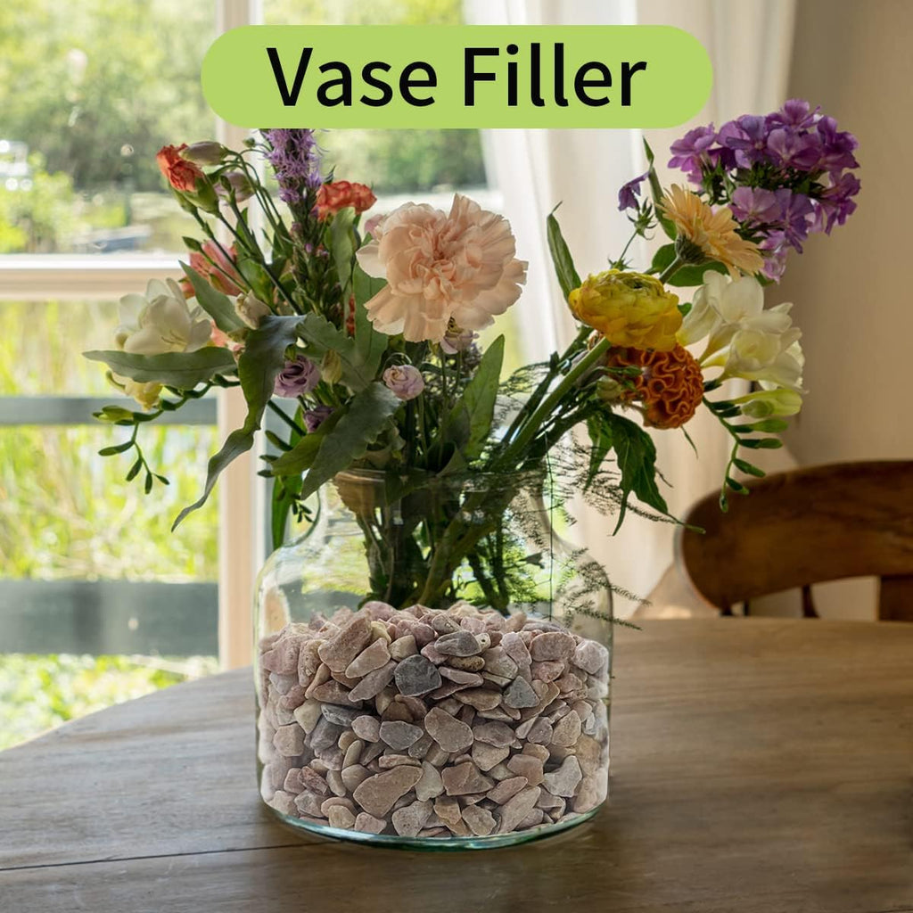 10 LB Natural Pea Gravel Small Pebbles - 3/8 Inch Decorative Pebbles for Indoor Plants,Terrarium Rocks, Outdoor Decorative Rocks, Vase, Succulent Rocks, Aquarium Gravel and Landscaping Rocks