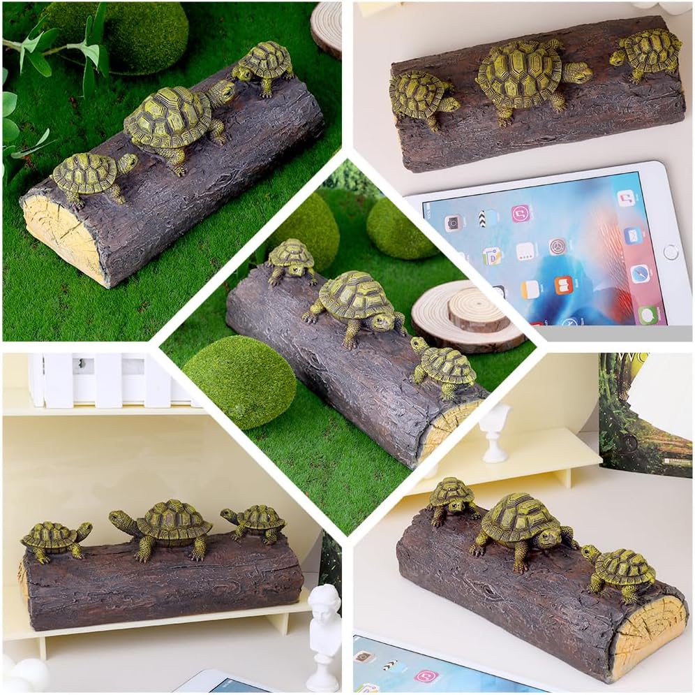 Floating Resin Turtle Figurine Pond Decor Statue Outdoor Accessories Float Turtle Funny Craft for Garden, Park, Pool, Pond