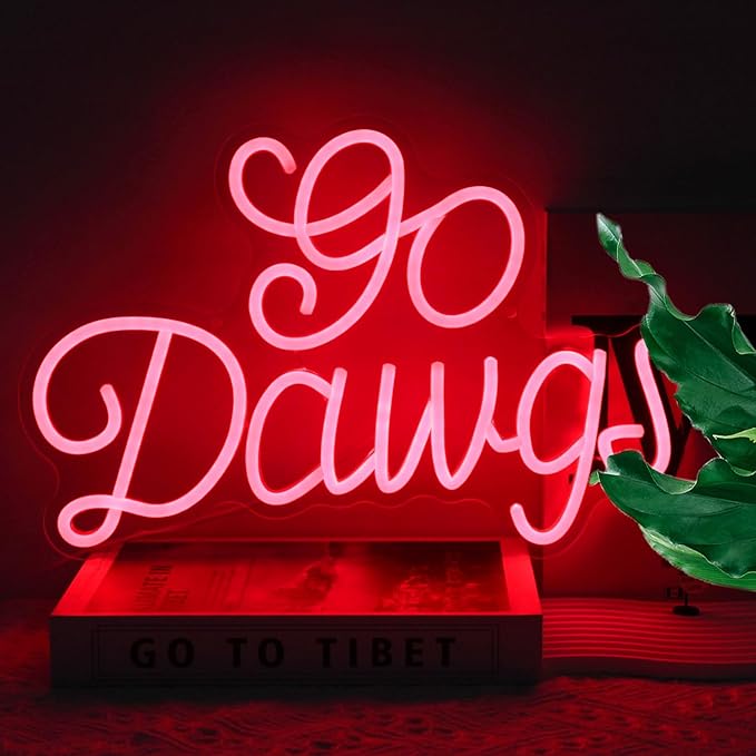 American Football Neon Sign Football Led Neon Light University Fans Rugby Game Neon LED Sign Red Letters Neon Light Up Sign for Bedroom Game Room Man Cave Party Decor Football Fans Gifts