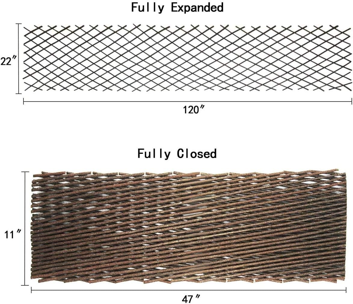 Glant Lattice Fence Expandable Plant Climbing Lattices Trellis Fence,Open Screen Fencing,Trellis Fence (2)