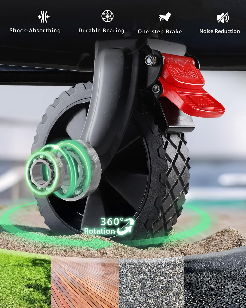 Collapsible Wagon, Foldable Wagon with Tailgate Extended, 360lbs Heavy Duty, Portable Lightweight Utility Wagon for Grocery, Camping, Garden, Sports, Black T