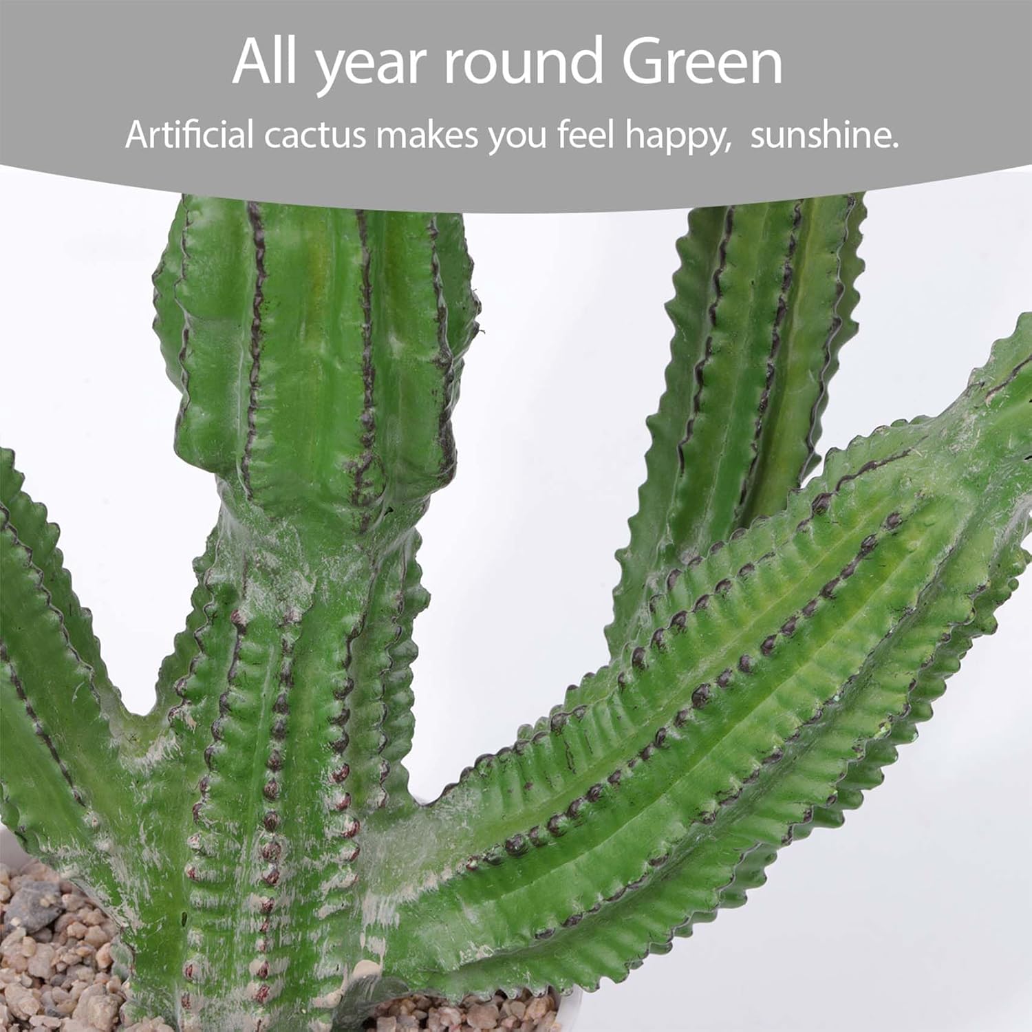 Artificial Cactus 26inch Faux Cacti Fake Saguaro Plants for Indoor Outdoor Home Office Garden Decor