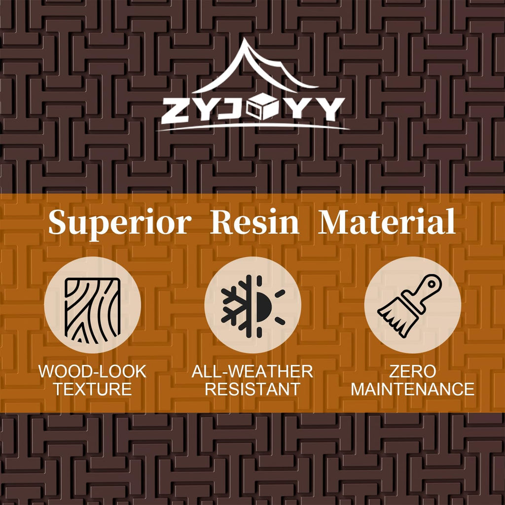 90 Gallon Resin Deck Box, Weatherproof Outdoor Storage Box for Patio, Garden, Pool, and Yard, Lockable Waterproof Bin for Tools, Cushions, and Accessories, Brown