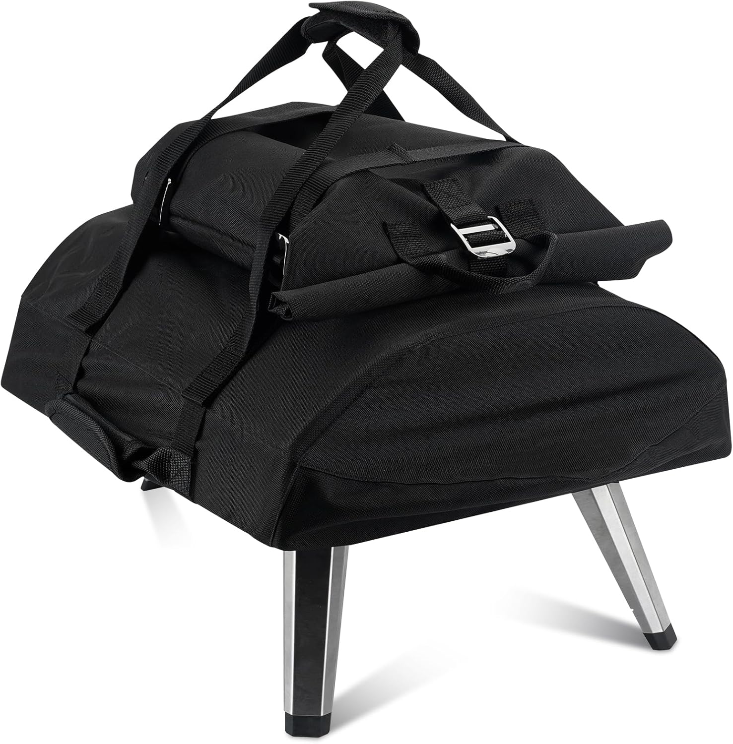 Onlyfire Pizza Oven Protective Carry Cover for Ooni Fyra 12, Heavy Duty Waterproof Weather Resistant Dust-Proof, Black