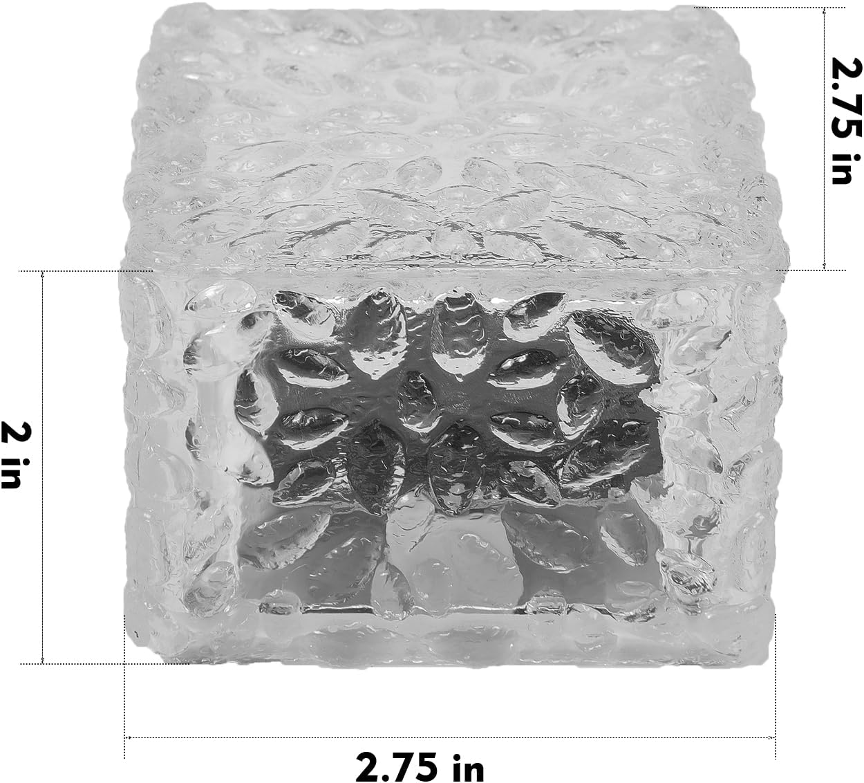 Solar Brick Lights-Outdoor Solar Lights for Yard-Solar Brick Landscape Path Light 6 Pack LED Light Brick Garden Decor for Pathway Patio Walkway Backyard Decoration