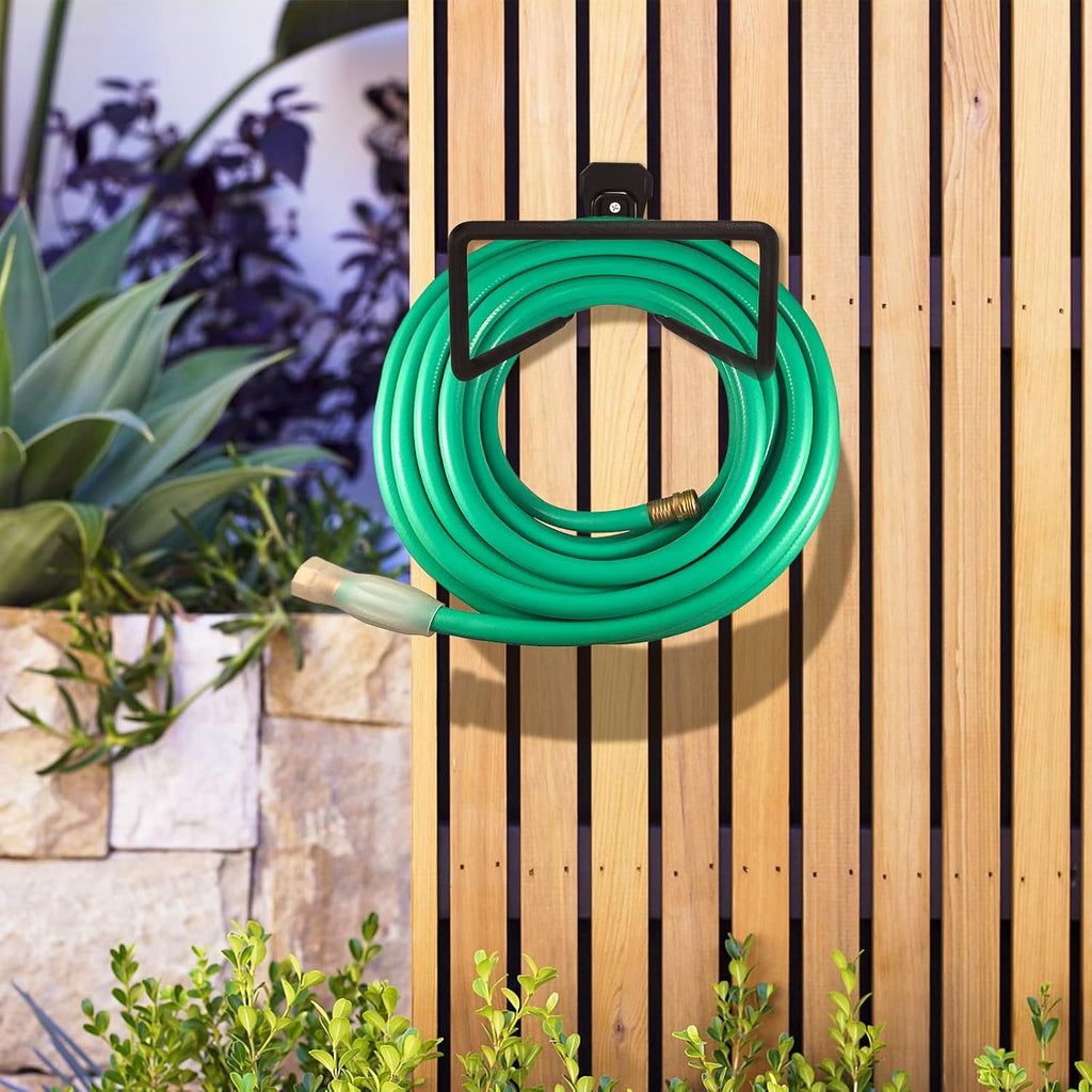 Metal Hose Reel,Hose Holder Hose Hanger Heavy Duty Hose Holders Wall Mount, Hook for Garden Hose/Expandable Hose/Water Hose/Pocket Hose/Flexable Hose(Hose Holder 150 Ft)