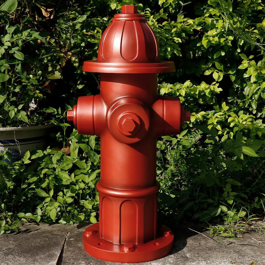 Large Dog Puppy Pee Post and Gift - 25 Inch High Fire Hydrant Garden Decor Statue, Training Tool