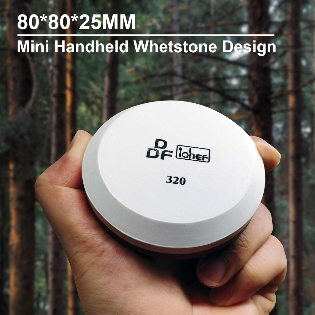 DDF IohEF Axe/Hatchet Sharpening Stone 180/320 Grit, Professional Whetstone & Tool Sharpener, Axe Sharpener with Portable Bag