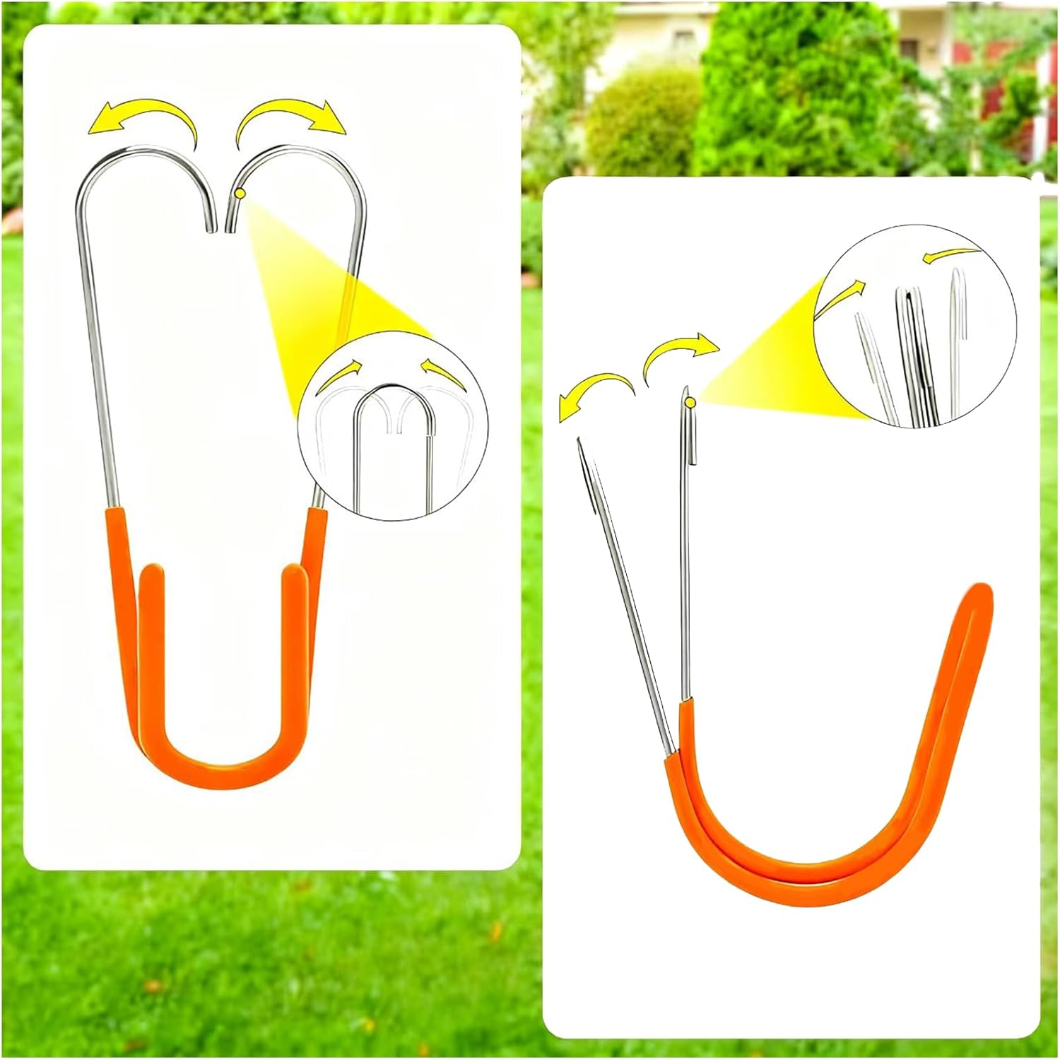 Garden Hose Holder Water Hose Hanger Wall Mounted,304Stainless Steel Solid Hose Hook Holds Up to 50Ft Garden Hose, Expandable Hose, Water Hose(Red 1pcs)