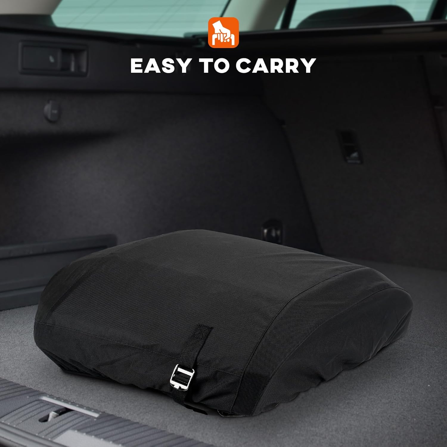 Onlyfire Pizza Oven Cover for Ooni Koda 16, Heavy Duty Waterproof Weather Resistant Dust-Proof Pizza Protective Carry Cover, Black