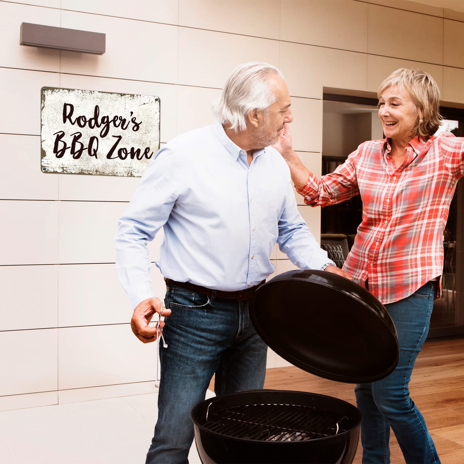 Rustic Custom Sign, Personalized Metal Signs, Gifts for Him Men Dad, Man Cave, Indoor and Outdoor Use 14x10 Inches, ACM, Fade Resistant, Made in The USA